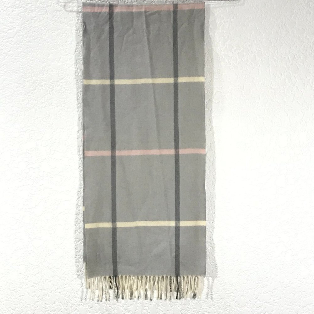 Plaid Wool Scarf
